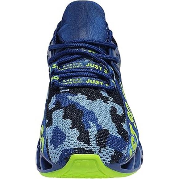 New Cokafil Mens Size 8 Blue Lace Up Blace Running Walking Athletic Shoes - Picture 5 of 6